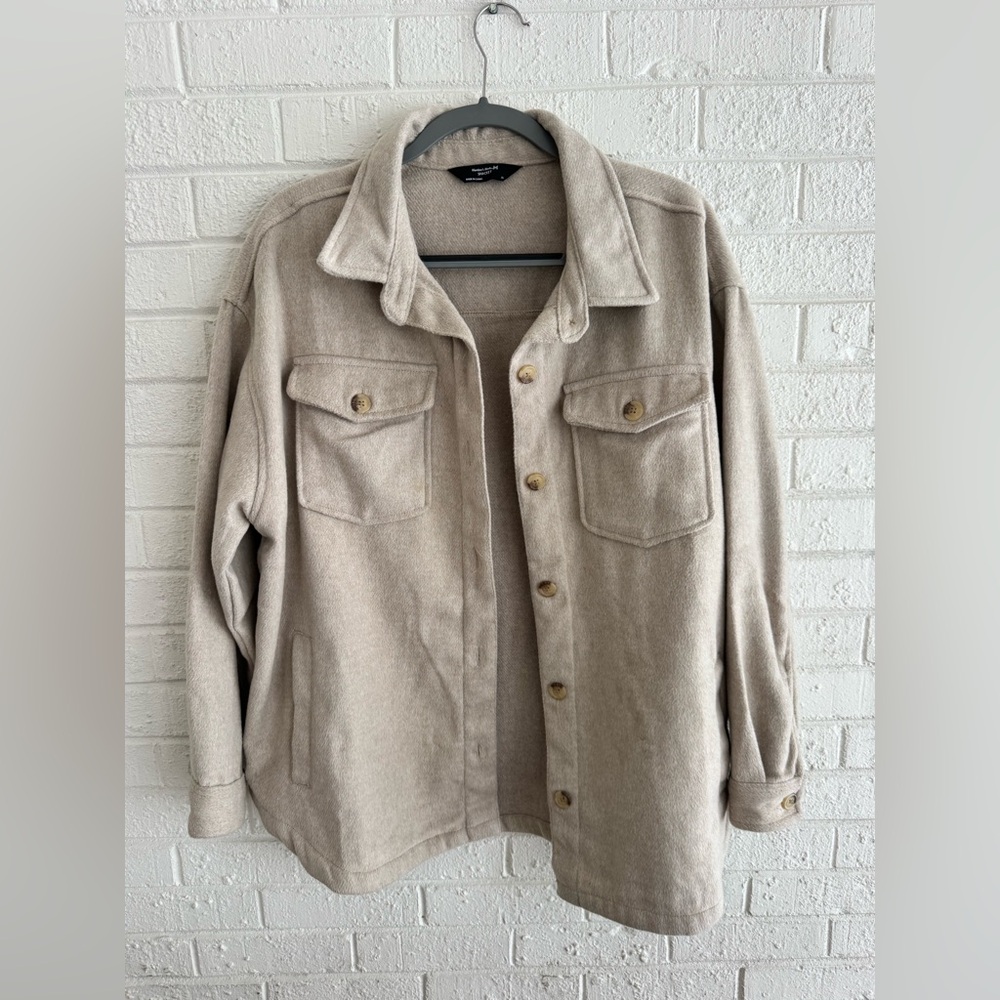 Members Mark Light Tan Shacket